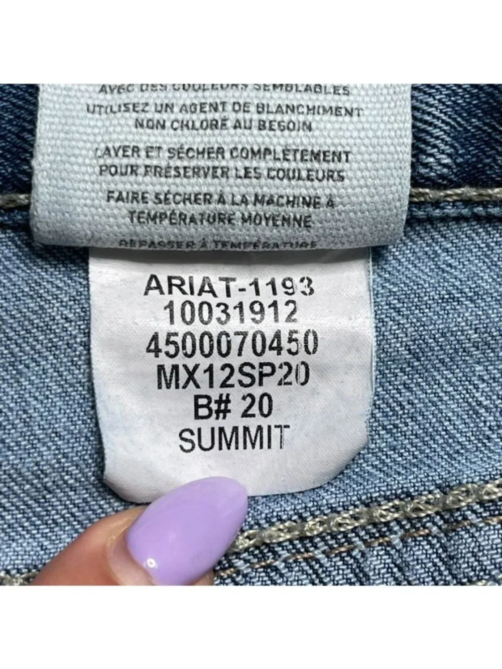 Ariat M7 Rocker Straight Leg Jeans Men’s Size 34 Medium Wash Blue Denim